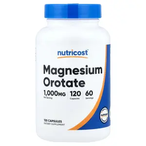 Nutricost Magnesium Orotate, 120 Capsules (35 mg per Capsule)