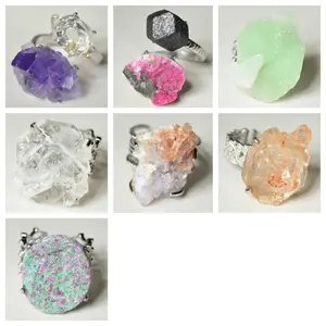 [No.343-349 Tray #12]Unique handmade crystal ring