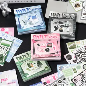 80 sheets/set, cute little stickers, daily life theme, coated paper material, can decorate water cups, mobile phones, photo albums.