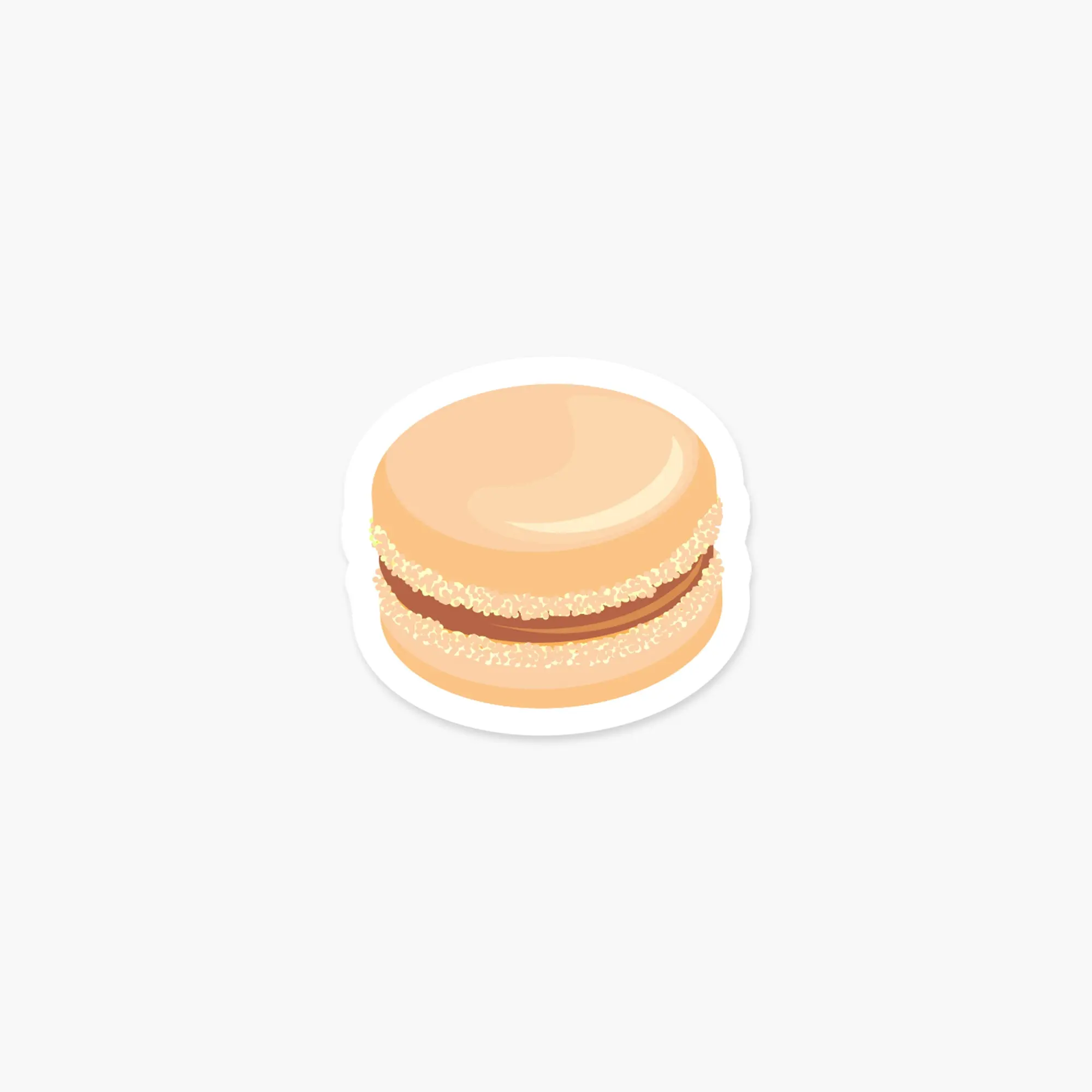 Macaron Peach Sticker