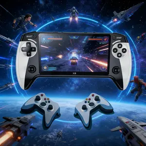 X9 Handheld Game Console with 5.5 Inch Screen, Supports Emulator, Ultra HD Display, Perfect for Retro Games and Home Entertainment