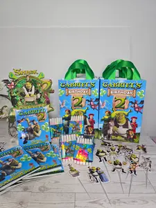 Personalized 3D Shrek Cake Topper – Glitter with Name & Age