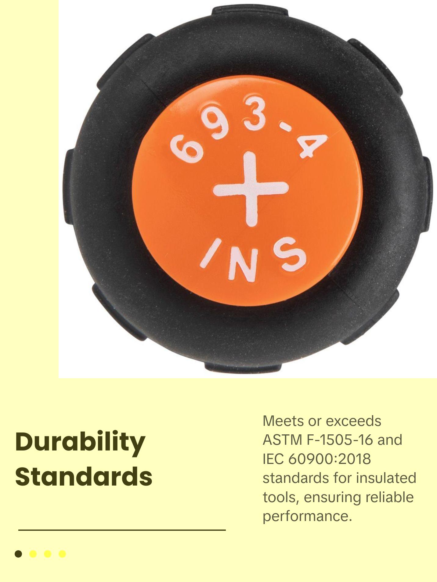 Klein Tools 33734INS Screwdriver Set, Slim-Tip Insulated Phillips, Cabinet, Square, 4-Piece