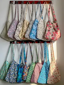 Cute Canvas Bag Leopard Print Floral Daisy Spring Summer Student Shoulder Bag, Girls' Casual Crossbody Handbag