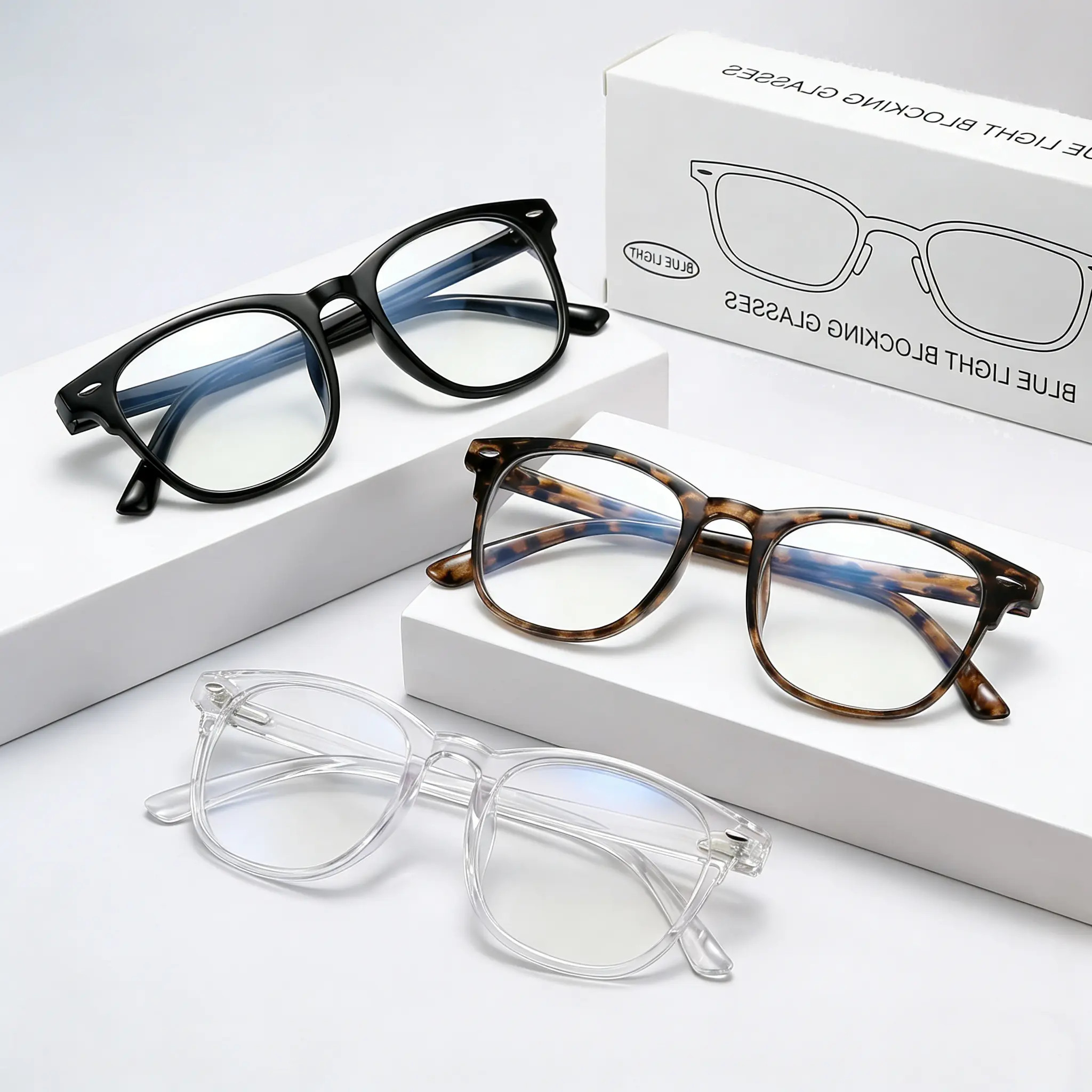 2026 New Men's Blue Light Blocking Fashionable Frames Glasses - Bluelight Fashion Glasses, Anti Eyestrain Eyewear, Everyday Eyewear for Reading, Computer Use, Gifting, Birthday, Gift Idea, Parties, Special Occasions, Blue Ray Glasses, Optical Frame