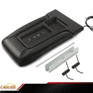Wireless Charging Armrest Center Console Lid Fit For 2001-07 Chevrole Black Upgraded Version
