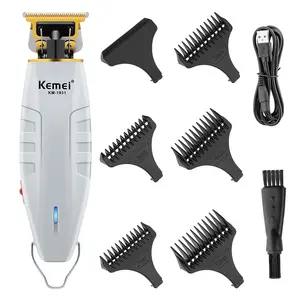 Kemei Men's Cordless Hair Clipper, USB Fade Clipper, High-Power USB Rechargeable, Built-In Lithium Battery, 5v/1a Voltage, New Condition, High Quality Trimmer