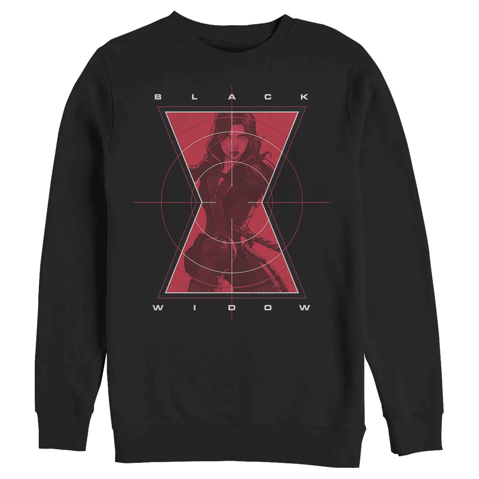 Men's Marvel Black Widow Hero Target Sweatshirt