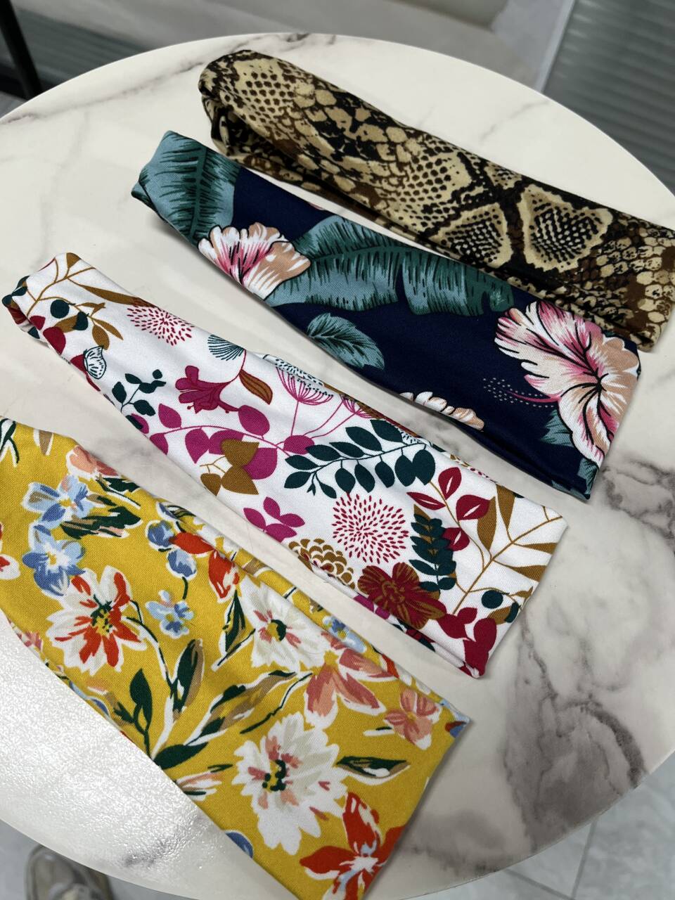 Bling Hair Only 1pcs Random Color Cashew flower sweat-absorbing headband suitable for sports men and women