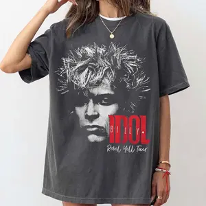 Comfort Colors Billy Idol 2025 Concert, Billy Idol It's Nice Day To Tour Again 2025 Shirt, Billy Idol Fan Shirt, Billy Idol Merch,