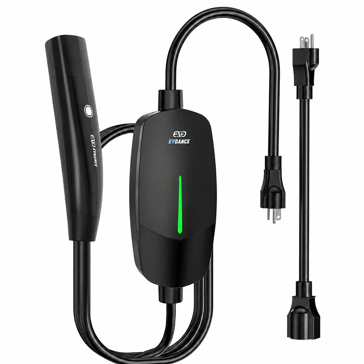 EVDANCE Portable Level 1&2 EV Charger | NEMA 6-20 NACS | Dual Plug | 12/16A