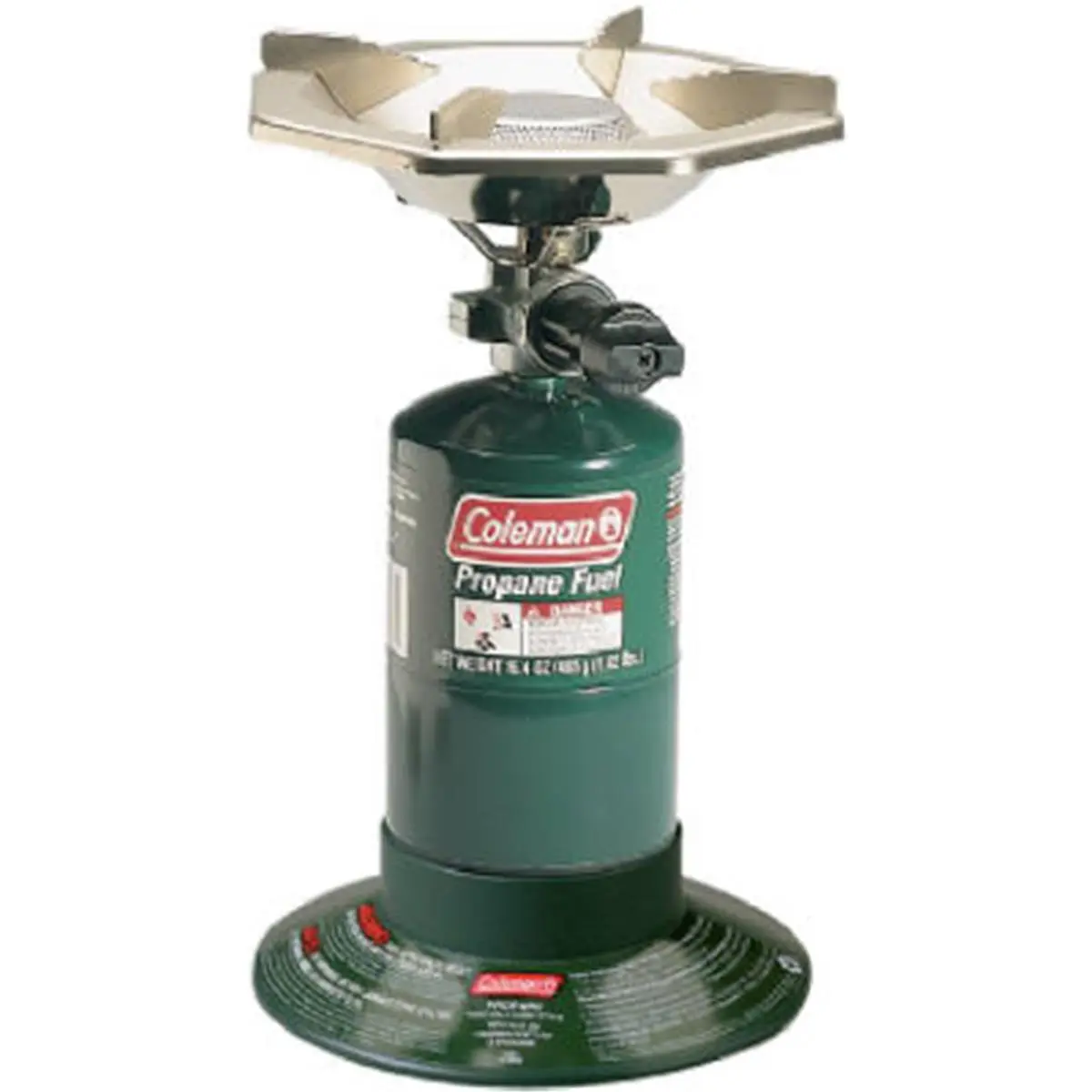 Coleman Single-Burner Propane Stove - Compact Ultra-Lightweight Camping & Hiking Portable Kitchen with 10,000 BTU, Adjustable Heat, High Pressure Regulator, 8 in. Large Burner Bowl