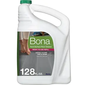 Bona Multi-Surface Floor Cleaner Refill - 128 fl oz - Unscented - Refill for Bona Spray Mops and Spray Bottles - Residue-Free Floor Cleaning Solution for Stone, Tile, Laminate, and Vinyl Floors