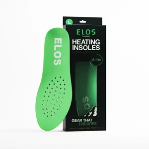 ELOS Heating Insoles Starter Pack Size Small - Trim-to-Fit Reusable Inserts with Air-Activated Heat Packs for Hunters Skiers & Runners - 8+ Hours of Warmth