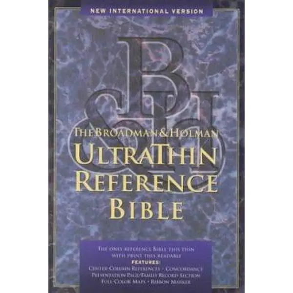 USED-NIV UltraThin Reference Bible (Black Genuine Leather) by Bible (Unknown)