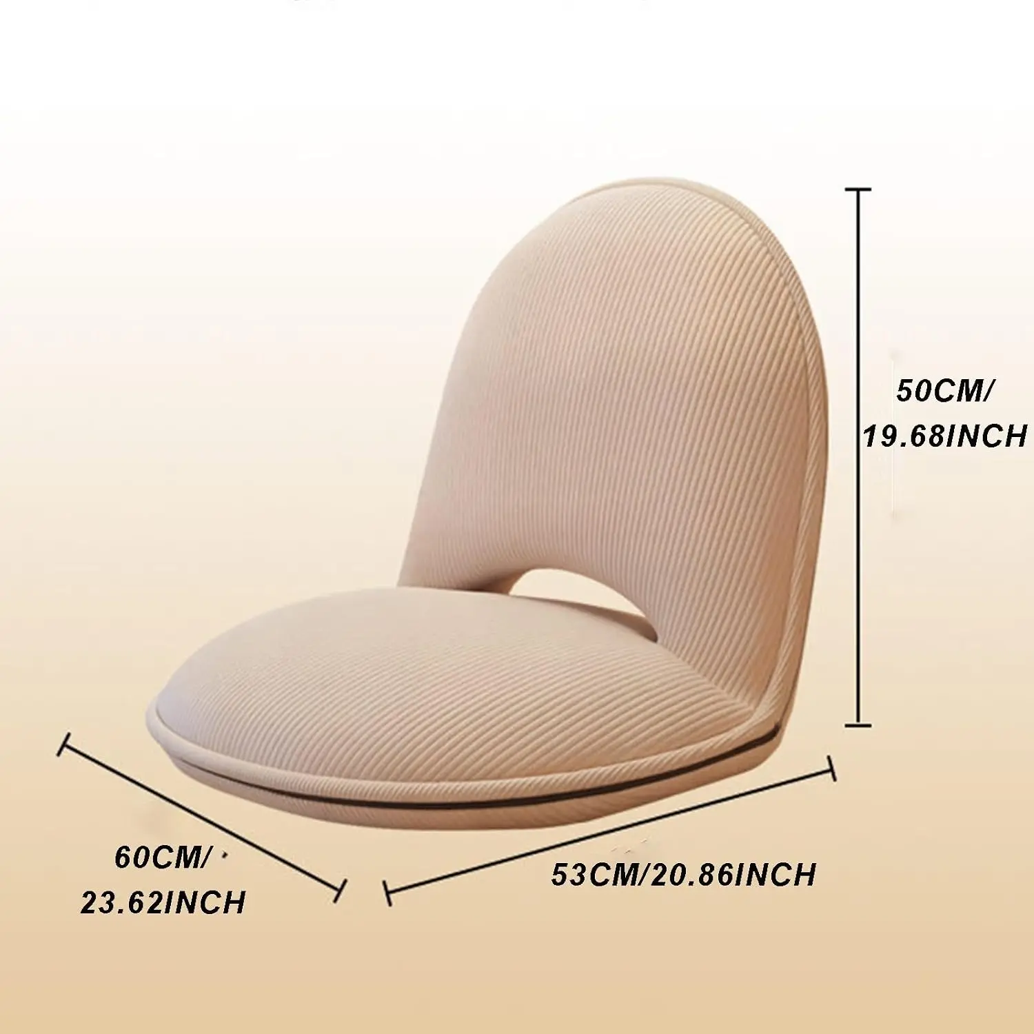 Meditation Chair,Adjustable Floor Chair with Back Support,Padded Floor Seat for Posture Support and Comfort,Portable Folds Flat for Storage,Indoor/Outdoor Use(J)