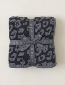Leopard Black Throw – Soft, Warm & Trendy Blanket for Home Vibes