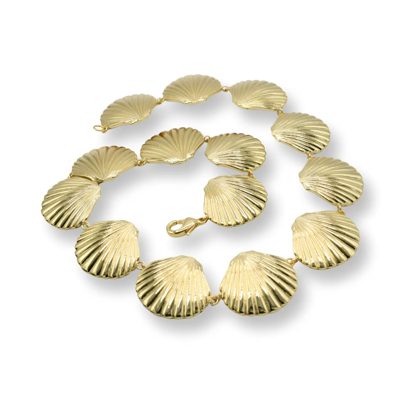 Shell Necklace - Brass Handmade Fashion Accessory Handmade Jewelry