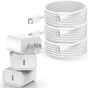 iPhone Fast Charging Cable,3Pack 20W Phone Charger USB C Charger Block Plug+ Type C to Lightning Cord for iPhone 14/Pro/Pro Max/Plus/13/12/11/XS/XR/X/SE2022/iPad/AirPods