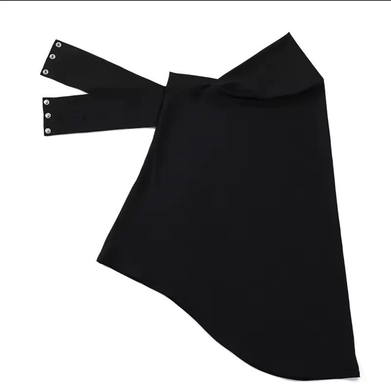 Hijab with Built-In Undercap | Full Coverage Snap Fastener Muslim Hijab for Women | Soft Stretch Headscarf