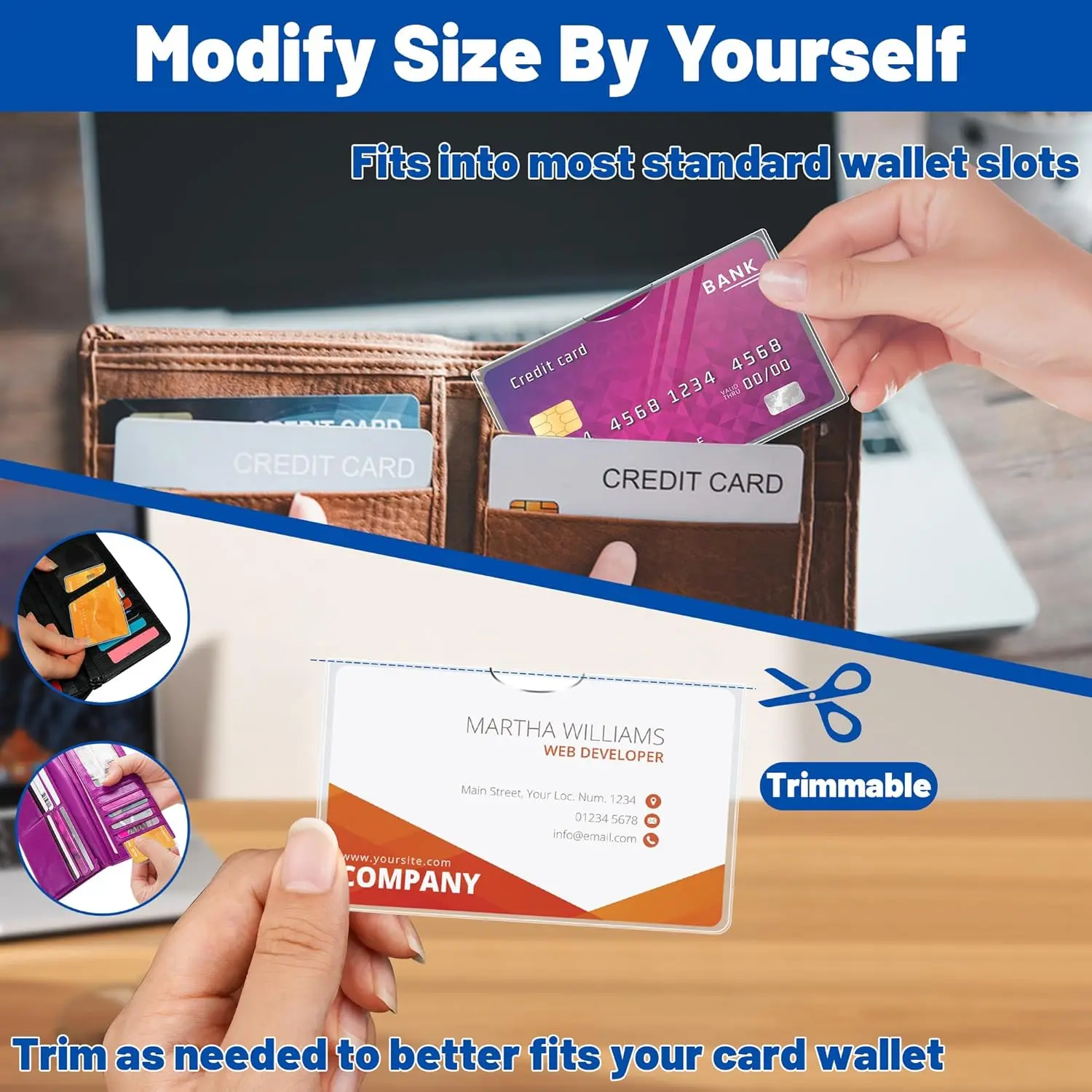plastic sleeve for credit cards Amazon.com: valonic credit card sleeves - 12-pack - sturdy transparent plastic  sleeves main image 0