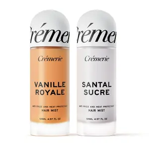 Crémerie Vanilla Santal Duo | Vanille Royale + Santal Sucré Hair Mists | Heat Protectant & Anti Frizz