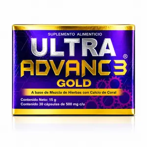 Ultra Advance 3 Gold Ultimate Joint Support - Vegan - Non GMO - Original 30 Caps
