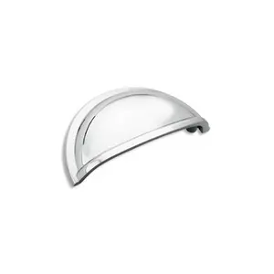Amerock Allison Value 3 in. Door Hardware Pull - Polished Chrome, Durable Cabinet & Closet Door Hardware Accessory