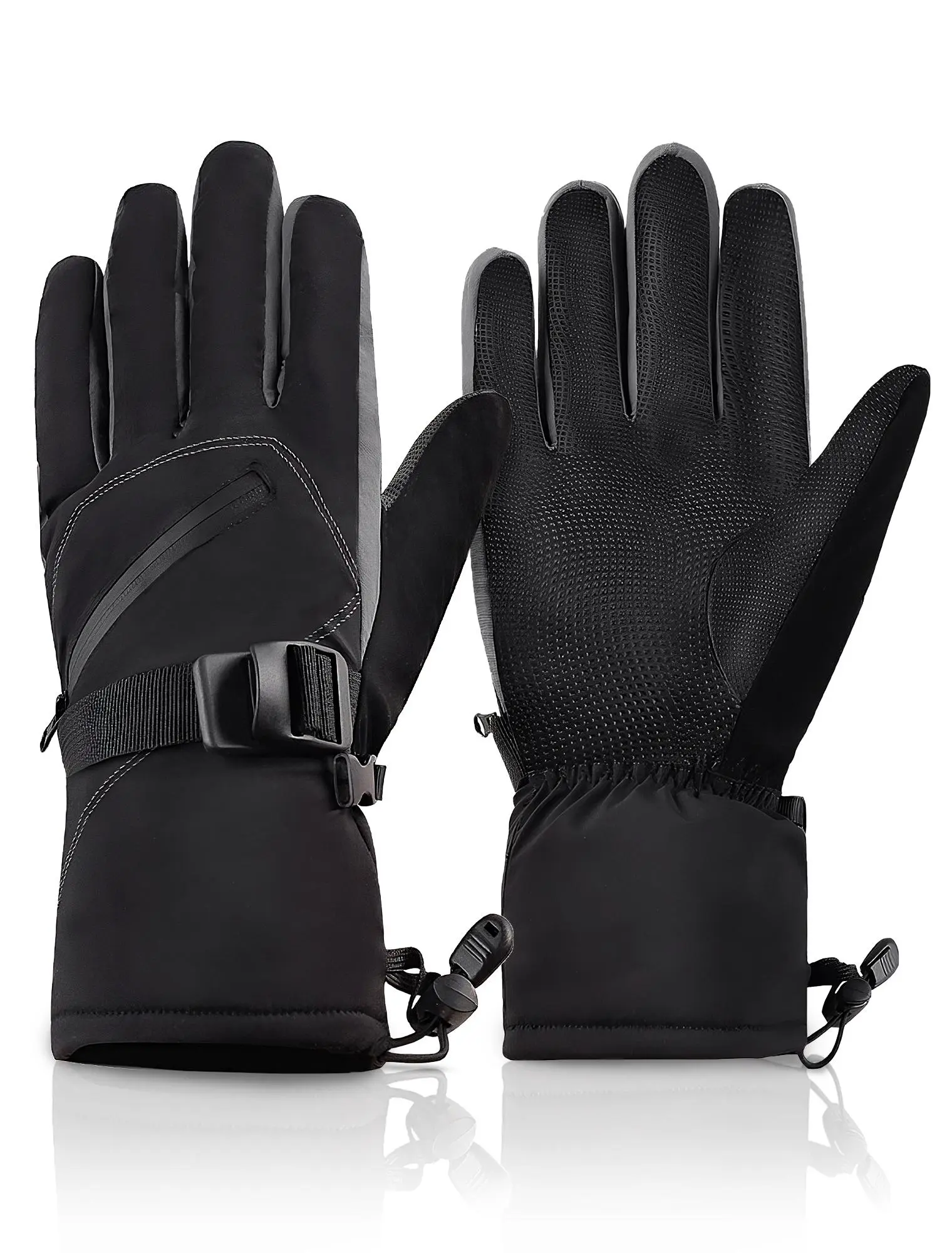 Heated Gloves for Men Women Rechargeable Electric Waterproof Thermal Warm Work Winter Gloves Hand Warmers for Cold Weather