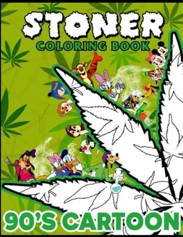 Stoner Coloring Book: 55+ Retro-Inspired Psychedelic & Trippy Coloring Pages for Stress Relief and Relaxation, The Ideal Gift for Weed Lovers and Cartoon Enthusiasts (German Edition)
