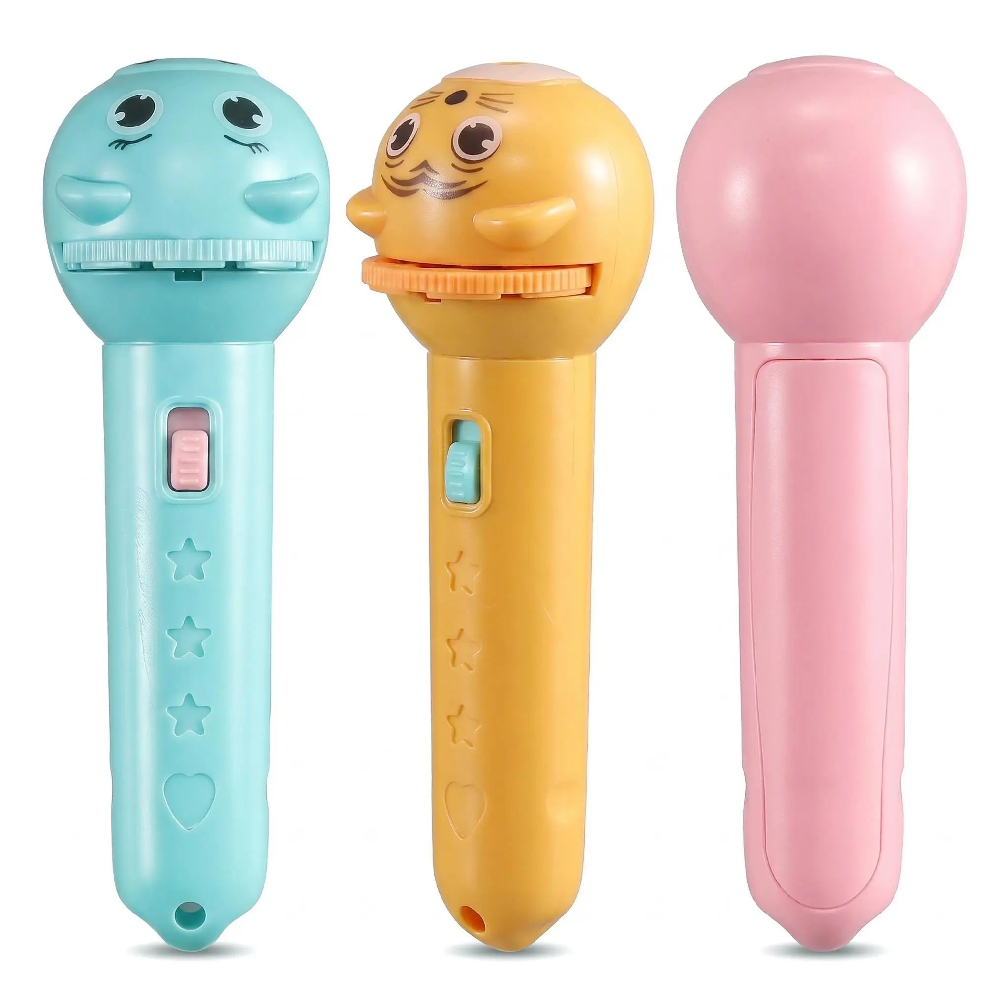 Kids Projection Flashlight – 48-Pattern Bedtime Story Projector Toy for Toddlers | Safe ABS STEM Learning Tool & Portable Visual Cognitive Gift kids learning materials