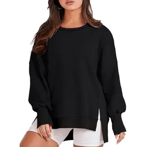Aleumdr Plus Size Sweatshirt for Women Oversized Long Sleeve Crewneck Casual Loose Fall Fashion Outfits Tops(1X-5X)  Basic Pullover
