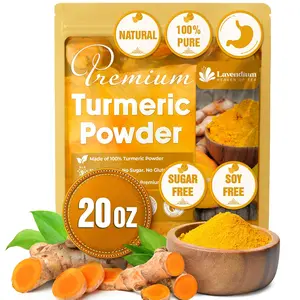 20oz (1.25 lbs) Turmeric Powder, 100% Natural & Pure Turmeric Powder, Ground Turmeric Powder, Turmeric Seasoning Root Powder, No Additives, No Gluten, Vegan. Spice Flavor