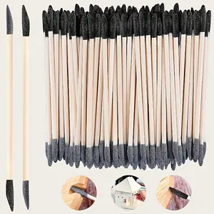 Double-Ended Sanding Sticks - Heavy Duty 150/280 Grit Sanding Rods with Recycled Wood Handles & Sandpaper Tips - for Woodworking, Nail Art, DIY Projects, Home - Ideal for Detailing, Gap Cleaning, Smoothing - Crafting Tools, Polishing Tool for Hobbyists