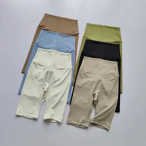 Women's High Waist Yoga Shorts - Quick Drying Fitness Tight Shorts
