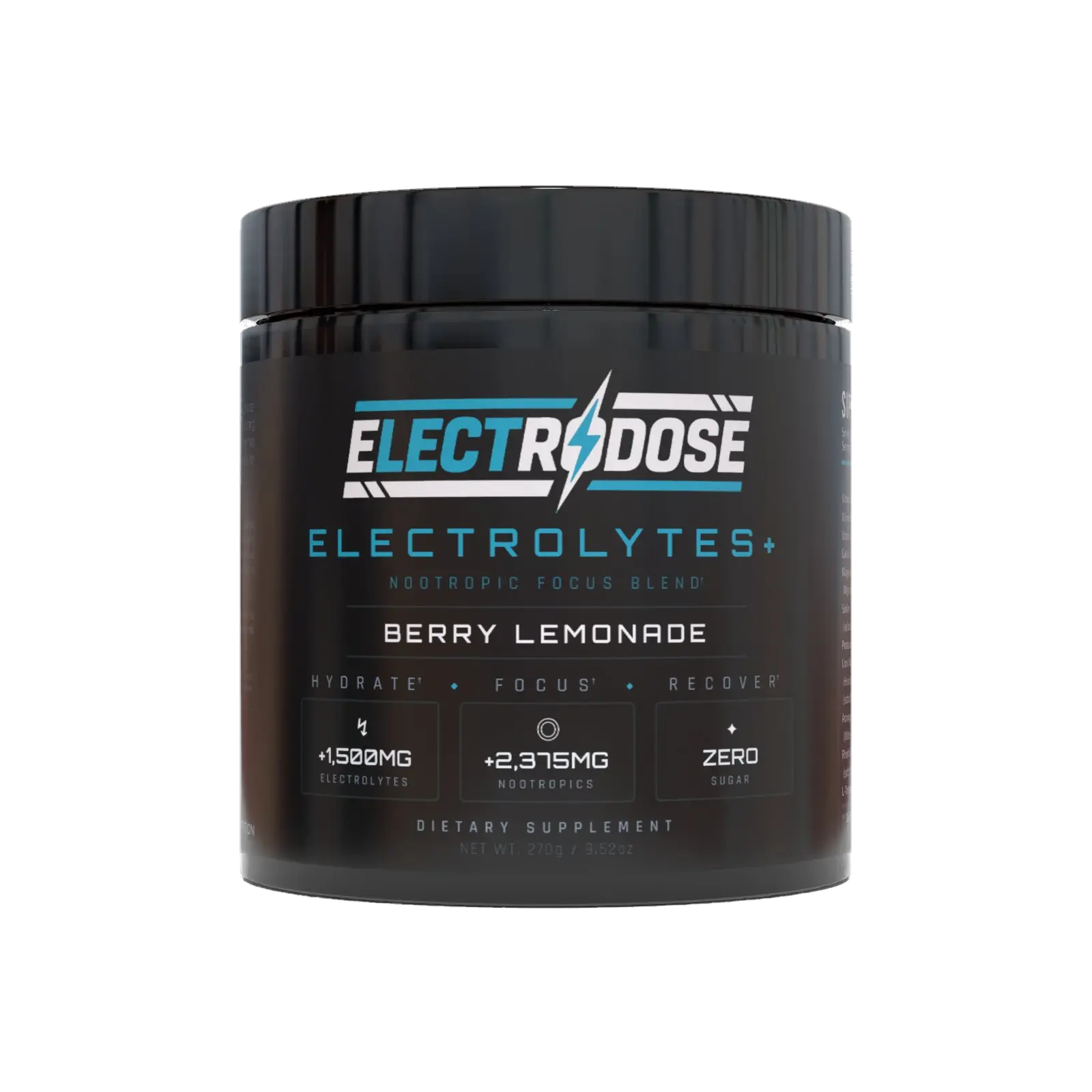 Electrodose Electrolyte Powder 3-Pack - Berry Lemonade Flavor, 90 Servings, 0 Sugar
