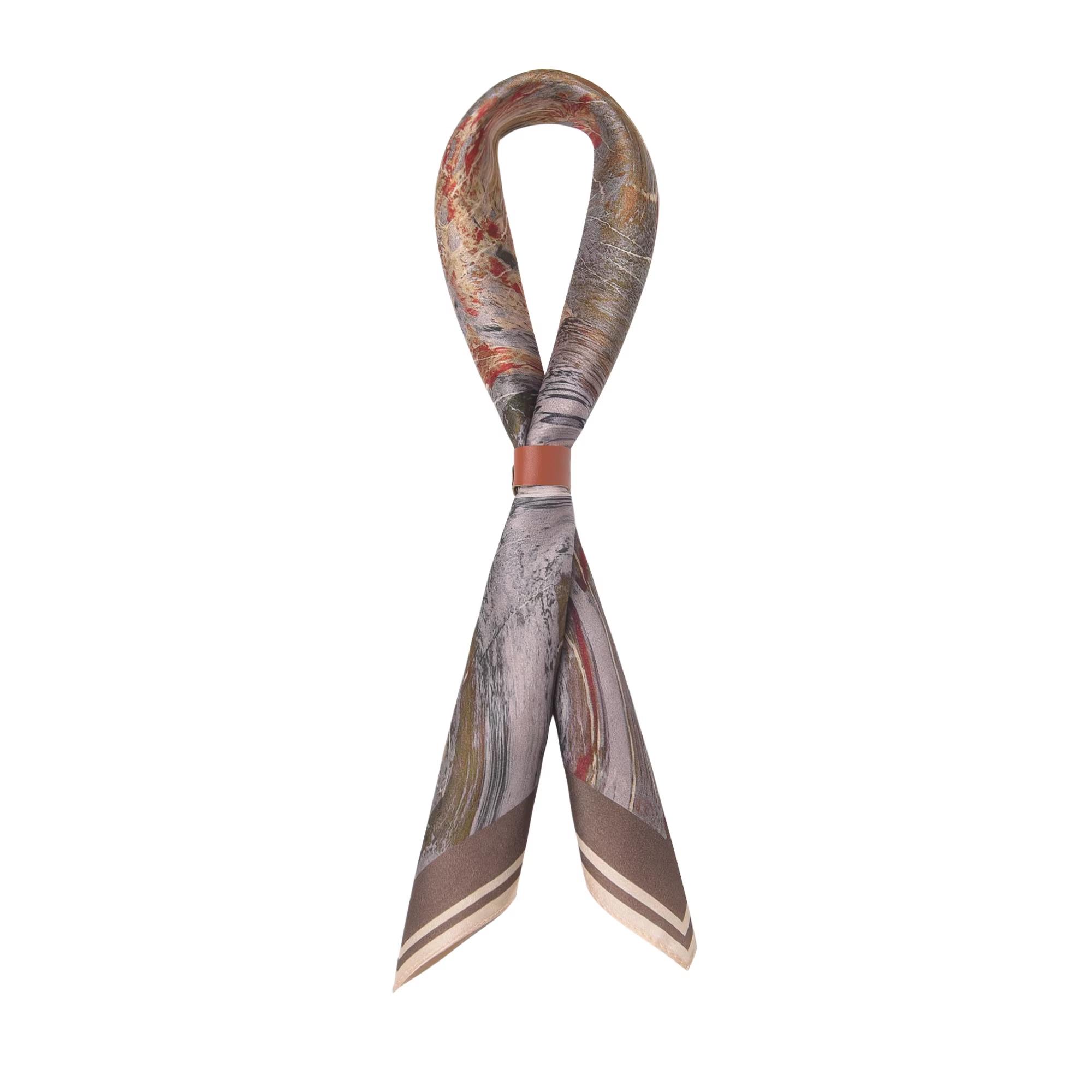 100% Mulberry Silk hair scarf Scarf/Neck Wrap — Vintage Oil Painting Style,silk scarf  Small Square Silk Tie for Suit Jackets, easy style fashion hack Shirt Necktie, Neck Scarf