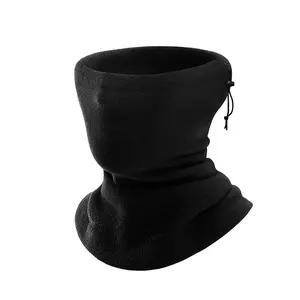 Winter Warm Neck Warmer, Multifunctional Ski Mask, Cold-proof Drawstring Scarf for Men & Women, Fluffy Soft Scarf
