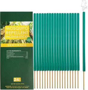 Citronella Bug Repellent Outdoor Mosquito Repellent Sticks, DEET Free Plant-Based Mosquito Repellent Outdoor Patio Incense Sticks Scented Perfume