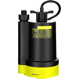 1/2HP Sump Pump Submersible, 2650 GPH High Flow Utility Water Pump Electric, Efficiently Water Removal for Basement, Garden, Swimming Pool, Hot Tubs, Flooded House (RyobiGreen)