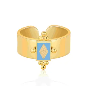 Aprilery Women’s Chunky Open Band Ring – Elegant Statement Jewelry for Women, Perfect for Everyday Wear and Gifting