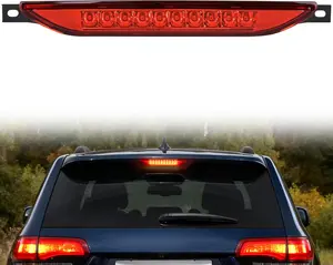Nilight Third Brake Light Tail High Mount 3rd Stop Lights Red Lens for Dodge Caliber 2007-2012 Durango 2011-2017 Jeep Cherokee 2011-2017 Compass 2007-2016 Van SUV Rear Center Cab Lamp, Pc Lens, Plug-And-Play