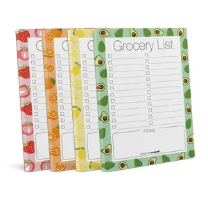Magnetic Fridge Notepad Set of 4, Shopping List, To-Do List, Reminders, Food Inventory, Strong Magnetic Backing, Weekly Plan Organizer, Weekly Planner