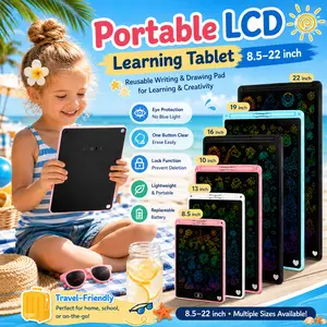 Portable Toddler Digital Drawing Tablet (8.5in-22in) - Reusable LCD Pad, Writing & Drawing Tool, Ideal Educational Toy Gift for Creativity, Digital Drawing Tablets