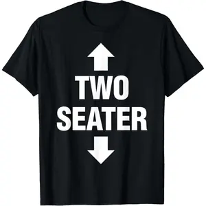 Two Seater Shirt Men's Adult Fetish Swinger Polygamy Gift T-Shirt,Made in USA