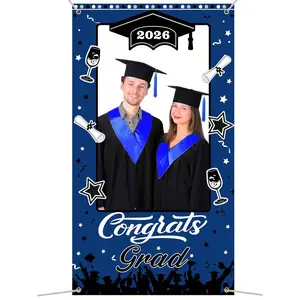 2026 Graduation Photo Booth Frame, High School & College Graduation Party Supplies, Party Decorations, Arch Banner Backdrop, Luxury Graduation Photo Booth Accessories