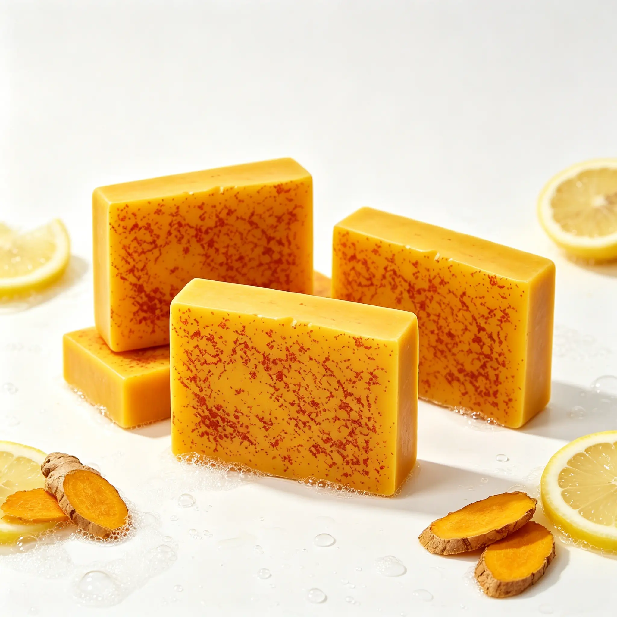 3pcs Kojic Turmeric Face Soap, Kojic Soap,Face Cleansing Soap, Turmeric Face and BodySoap, Kojic Face and Body Soap