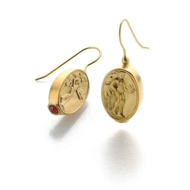 Aphrodite Coin Earrings