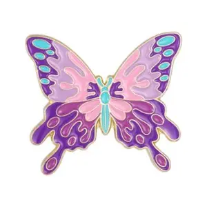Pink, Purple, and Turquoise Butterfly