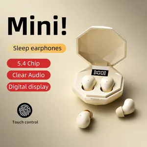 Small Mini Invisible Earbuds 5.4Wireless Bluetooth for Small Ears Low Profile Tiny Discreet Hidden Sleeping Earbuds for Work Sleep Ear Buds Invisible Headphones Buds